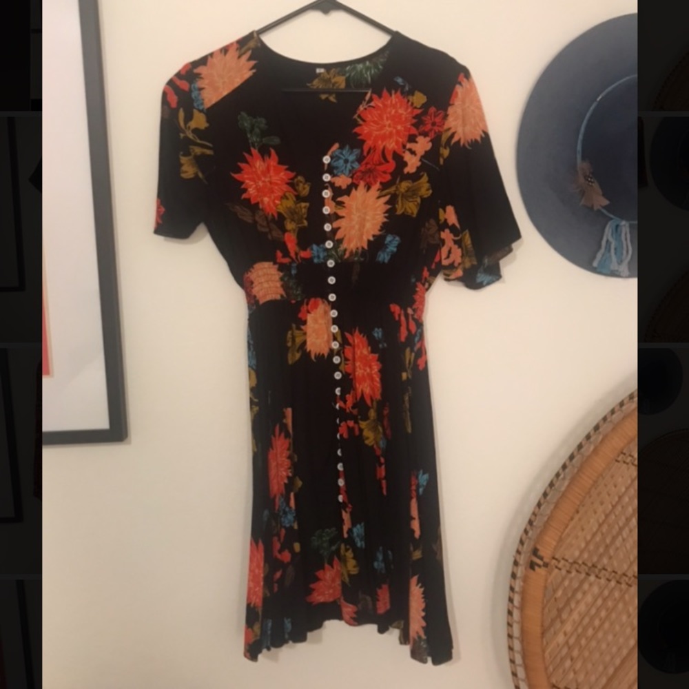 Black Floral Dress